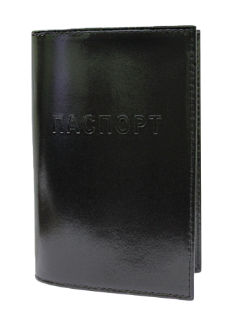 Обложка для паспорта СТ-ПО-1 В шик цвет черный Старк